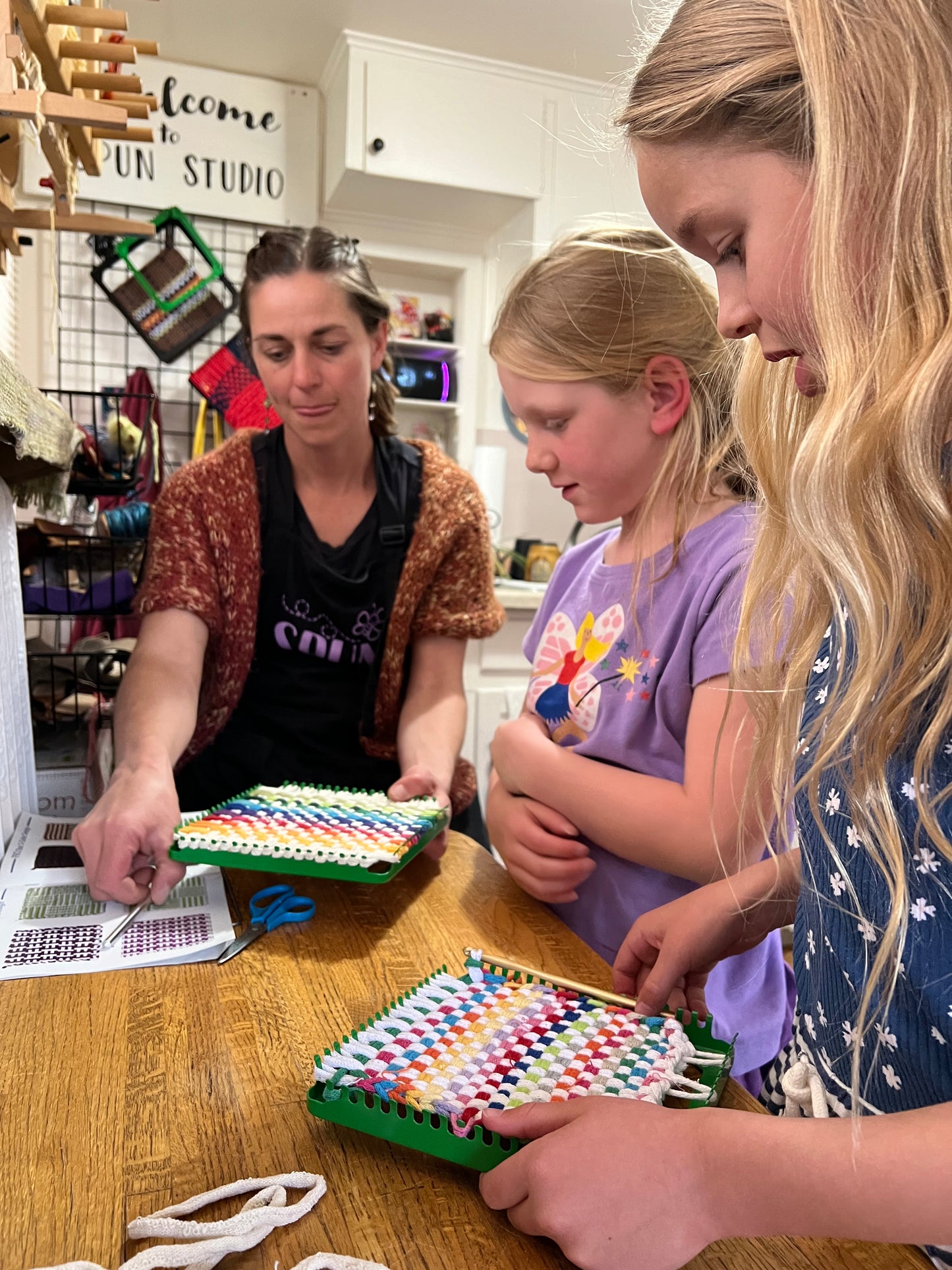 Kids Weaving - Potholder Loom