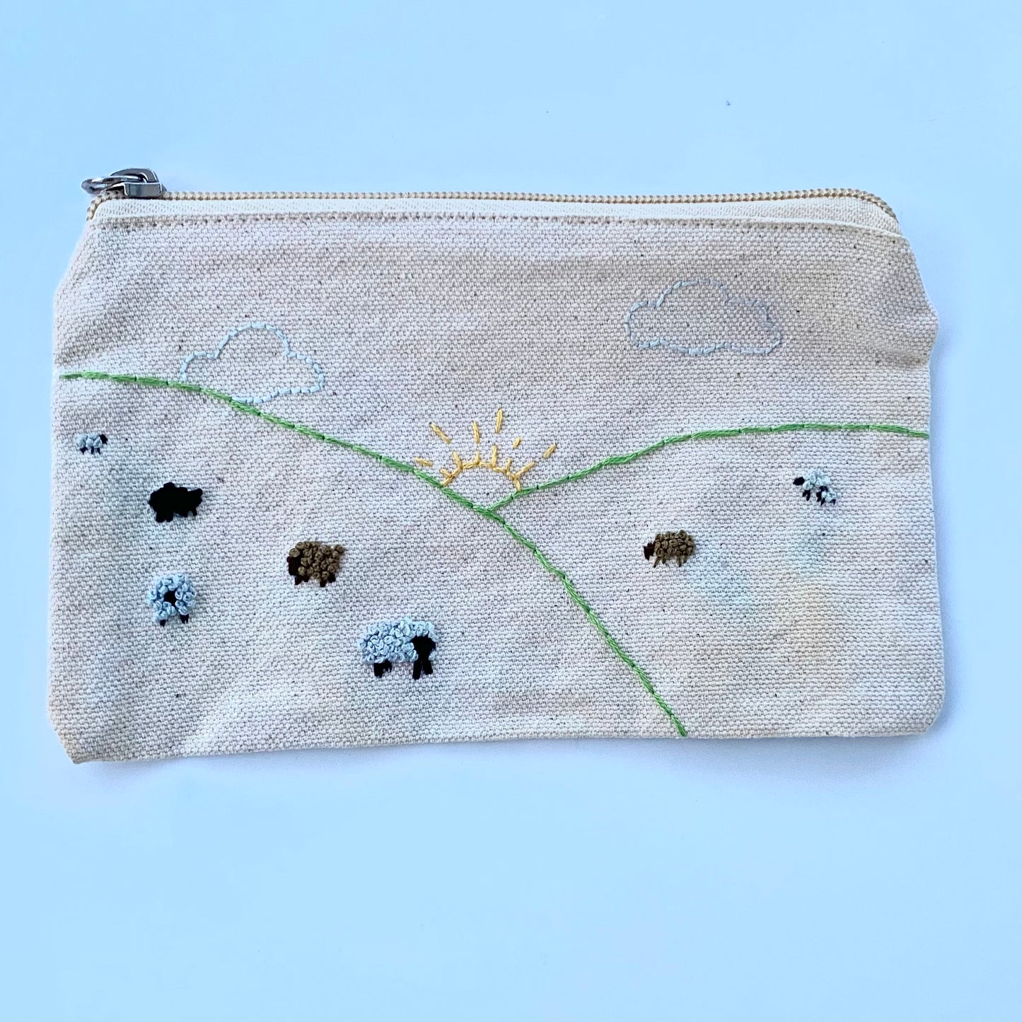 Zipper Pouch - Embroidered Designs