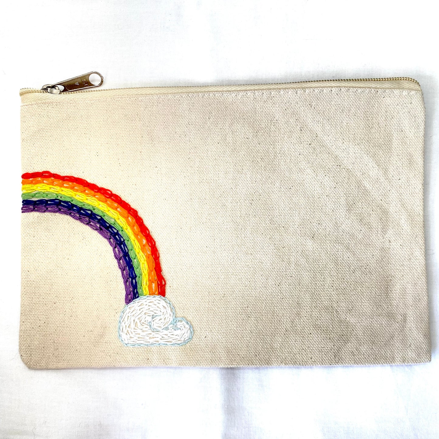 Zipper Pouch - Embroidered Designs