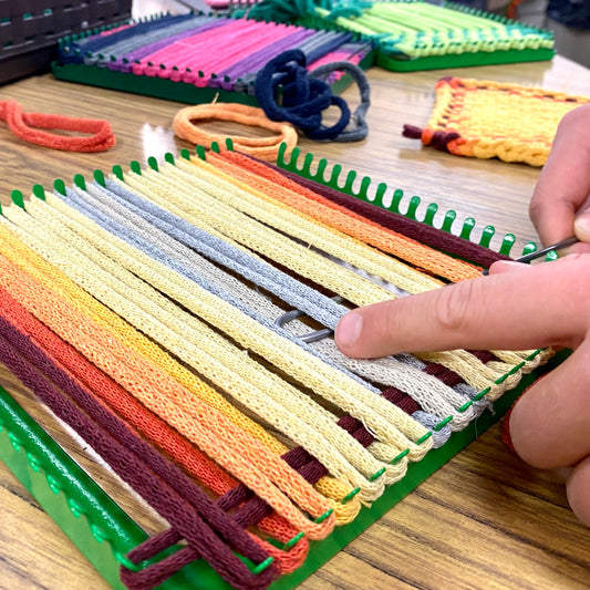 Kids Weaving - Potholder Loom