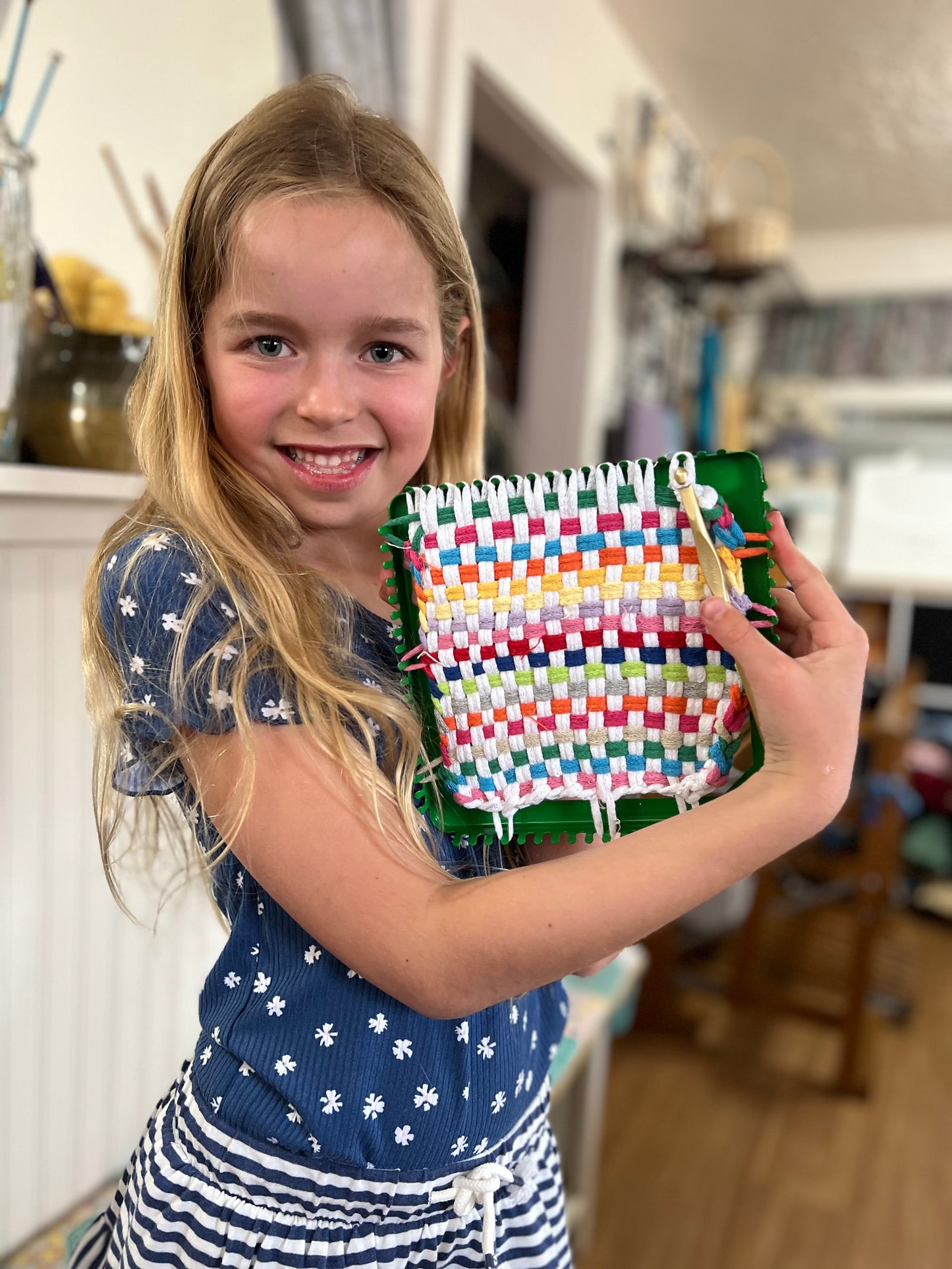 Kids Weaving - Potholder Loom