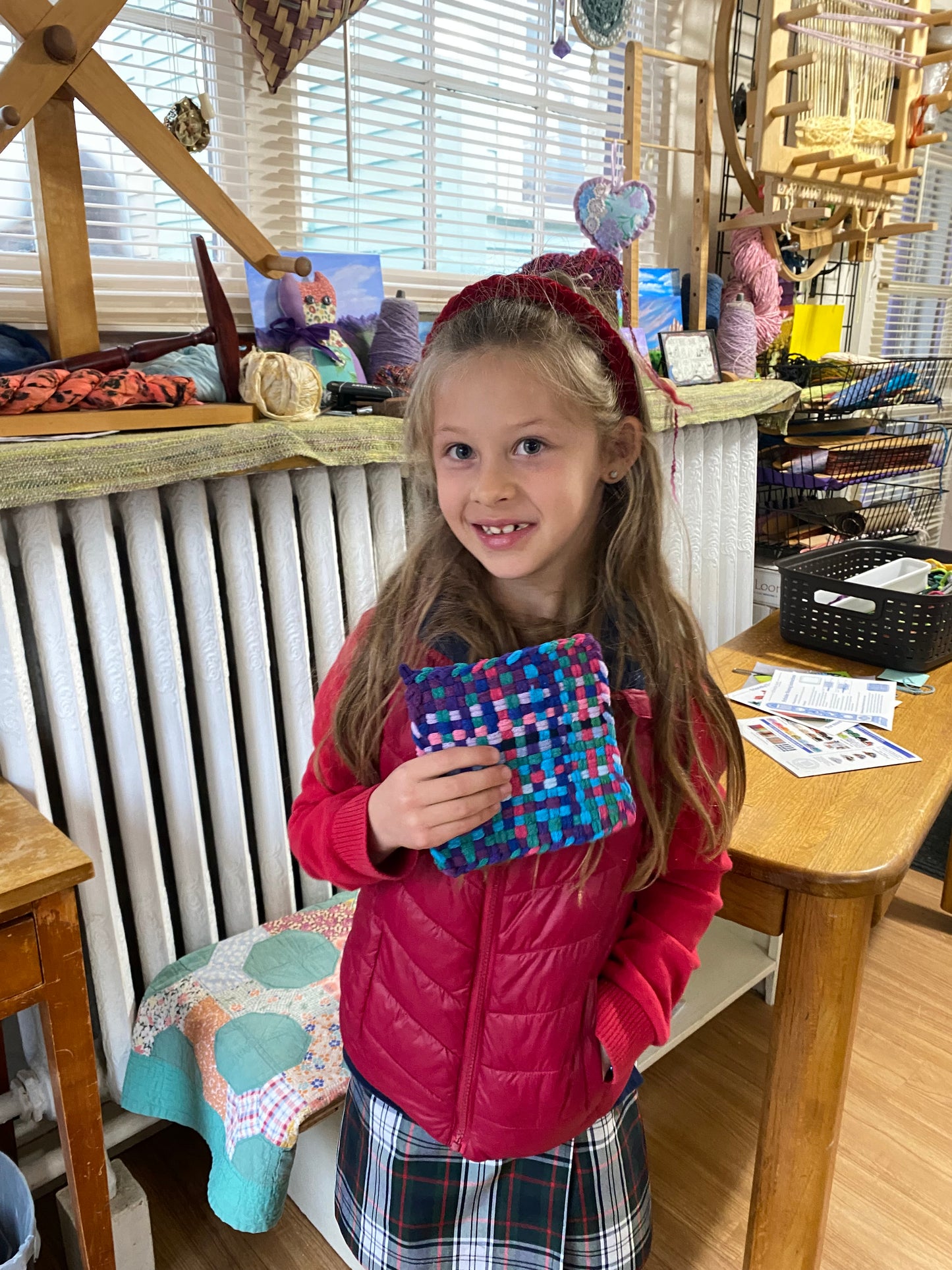 Kids Weaving - Potholder Loom