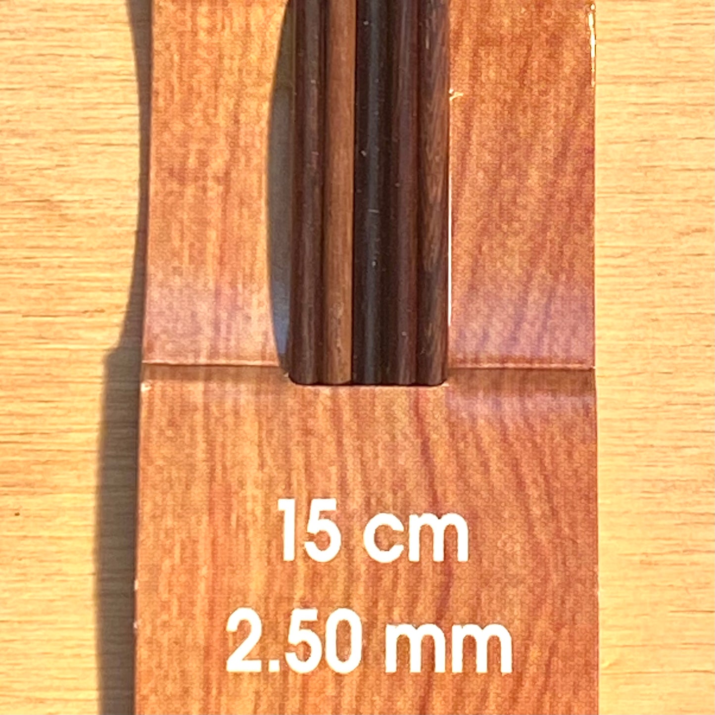 Rosewood double pointed needles